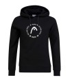 Damen-Schwarzer Hoodie Head Padel | Ipontennis