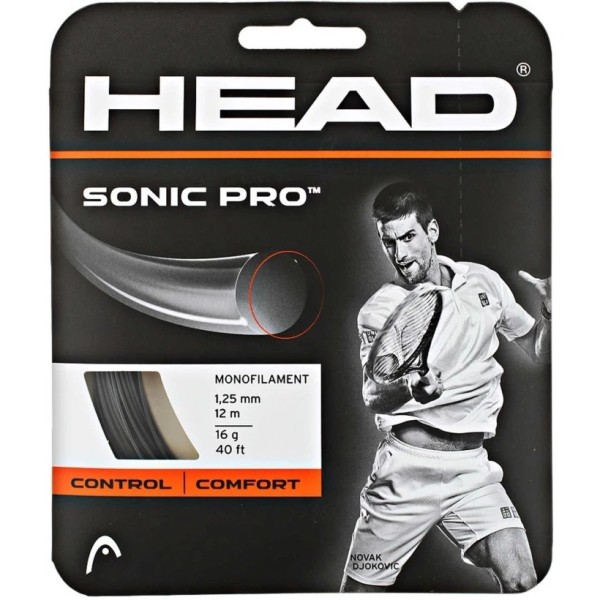 CORDAS HEAD SONIC PRO PRETO 12M | Ipontennis