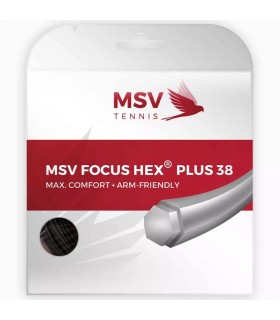 Cuerda MSV Focus Hex Plus 38 Negra 12m 1