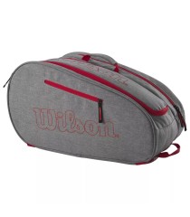 Bolsa Wilson Team Padel Gris Jaspeado / Rojo 1