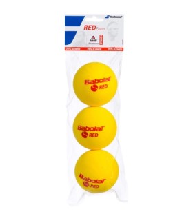 Sacchetto con 3 palline di schiuma rossa Babolat | IPONTENNIS