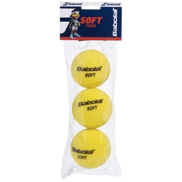 Bolsa de 3 pelotas Babolat de espuma blanda 1