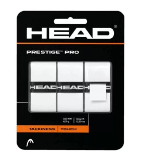 Raqueta Head Prestige Pro Blanca x 3 sobregrips 1