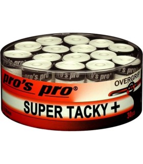 Overgrips Pro's Pro Super Tacky + White x60 | IPONTENNIS