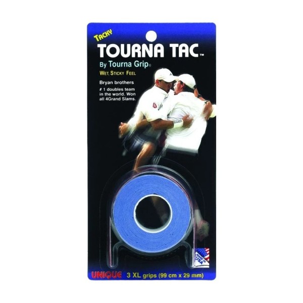 Três overgrips azuis Tourna Tac XL | IPONTENNIS