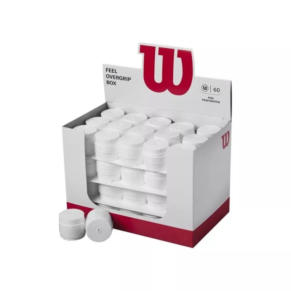 60 Overgrips Forati Bianchi Wilson Pro | IPONTENNIS
