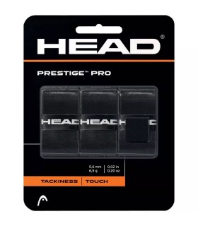 Raqueta Head Prestige Pro Negra x 3 sobregrips 1