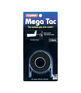 Juego de 3 sobregrips Tourna Mega Tac XL Negro 1