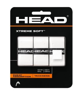 Set of 3 white Head Xtreme Soft overgrips | IPONTENNIS