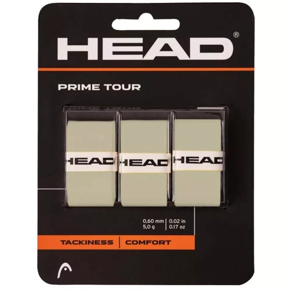Pack de 3 overgrips cinzentos Head Prime Tour | IPONTENNIS
