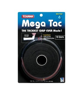 10 sobregrips Tourna Mega Tac XL Negro 1