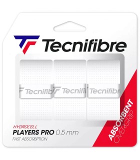 Pack de 3 overgrips blancos Tecnifibre Players Pro 1