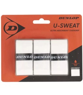 Juego de 3 Sobregrips Blanco Dunlop U-Sweat 1