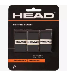 Juego de 3 sobregrips Head Prime Tour negros. 1