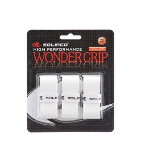 Juego de 3 sobregrips blancos Solinco Wonder Grip 1