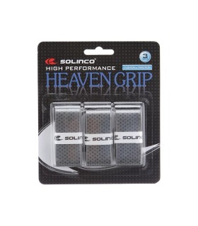 Juego de 3 sobregrips grises Solinco Heaven Grip 1