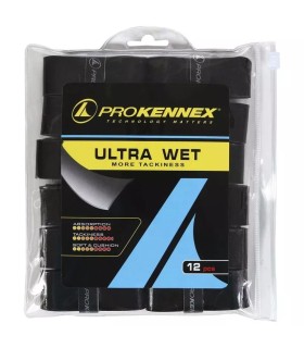 Juego de 12 sobregrips Pro Kennex Ultra Wet Negro 1