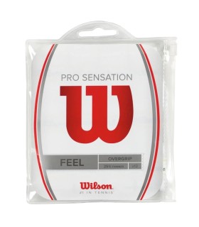 Juego de 12 sobregrips Wilson Pro Sensation blancos 1