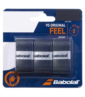 Pack de 3 sobregrips Babolat VS Original Negro Neon Amarillo 1