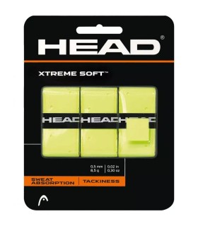 Juego de 3 sobregrips amarillos Head Xtreme Soft 1