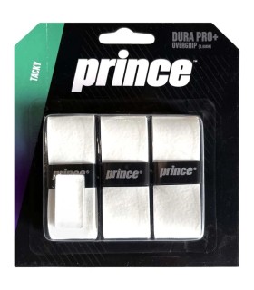 Pack de 3 sobregrips blancos Prince Dura Pro+ 1