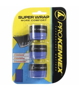 Pack de 3 sobregrips azules Pro Kennex Super Wrap 1