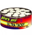 30 Sobregrips Pro's Pro Ultra Tacky Blancos 1