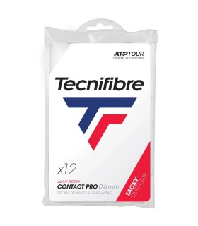 12 Sobregrips Tecnifibre Contact Pro Blancos 1