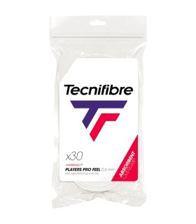 30 sobregrips blancos Tecnifibre Players Pro Feel 1