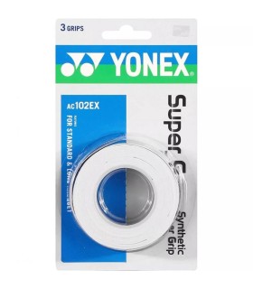 Pack de 3 sobregrips Yonex Super Grap Blancos 1