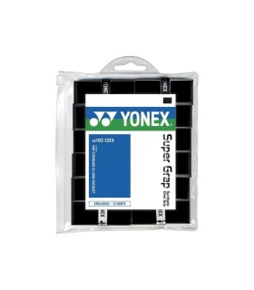 12 sobregrips negros Yonex Super Grap 1