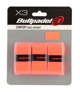 Pack de 3 overgrips Bullpadel Comfort Naranja 1