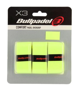 Pack de 3 overgrips Bullpadel Comfort Amarillo 1