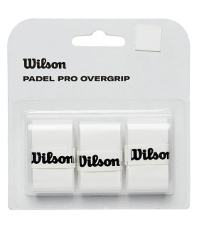 Pack de 3 overgrips blancos Wilson Padel Pro 1