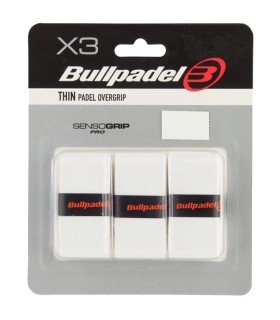 Bullpadel Overgrips Finos Blanco x3 1