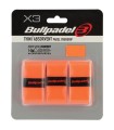 Juego de 3 overgrips microperforados Bullpadel Sensogrip Naranja 1