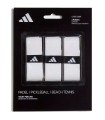 Pack de 3 sobregrips blancos Adidas 1