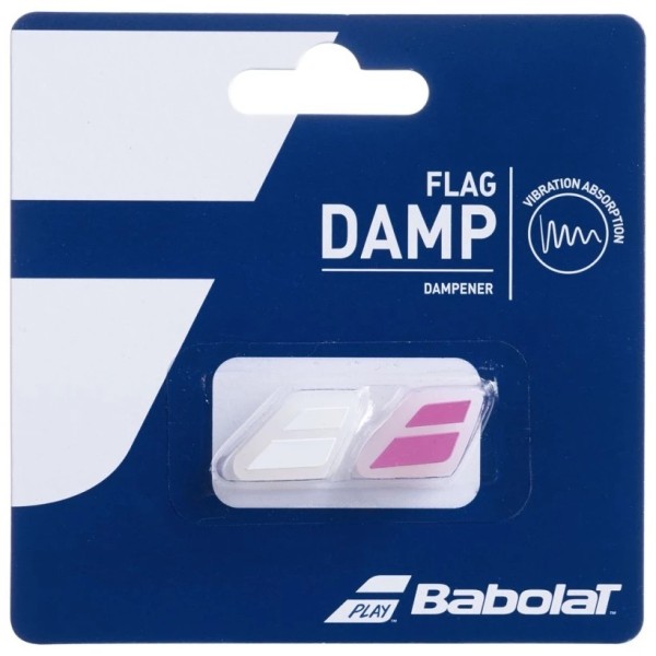 Babolat Flag White Pink Shock Absorbers x 2 | IPONTENNIS