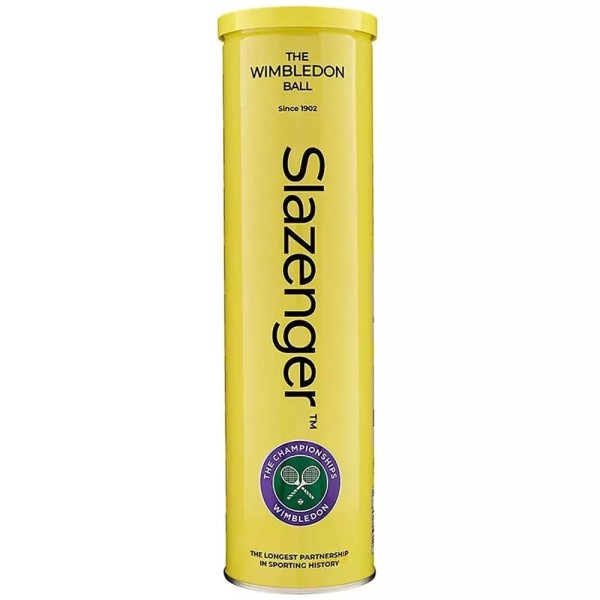 Bote de 4 pelotas Slazenger Wimbledon 1