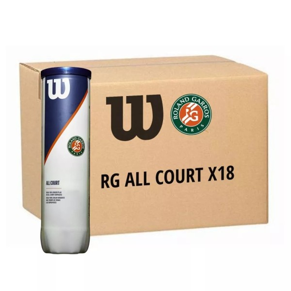 Box of 9 cans of Wilson Roland Garros All Court balls | IPONTENNIS