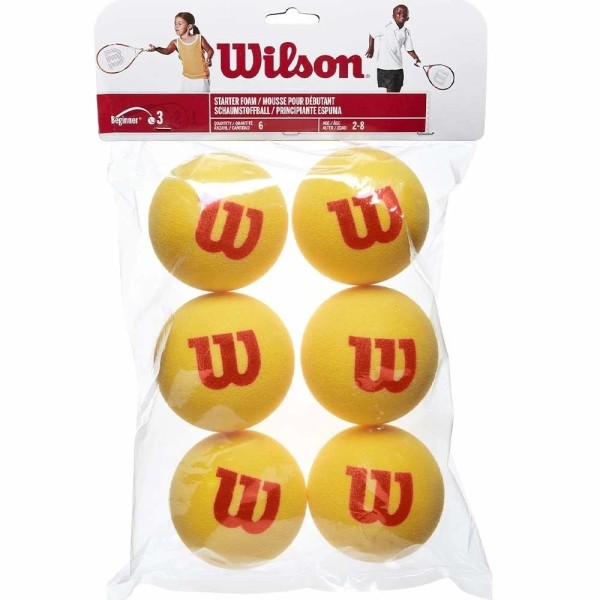 Bag of 6 Wilson Starter foam balls | IPONTENNIS