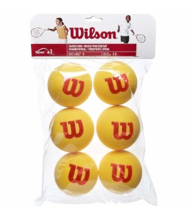Bag of 6 Wilson Starter foam balls | IPONTENNIS