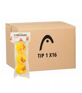 Box of 16 bags of 3 Head TIP 1 foam balls | IPONTENNIS