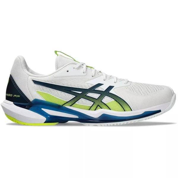 Asics Gel Solution Speed FF 3 White Yellow Blue shoes | IPONTENNIS