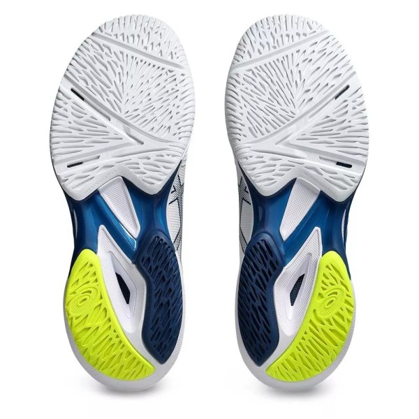 Tenis Asics Gel Solution Speed FF 3 Branco Amarelo Azul | IPONTENNIS