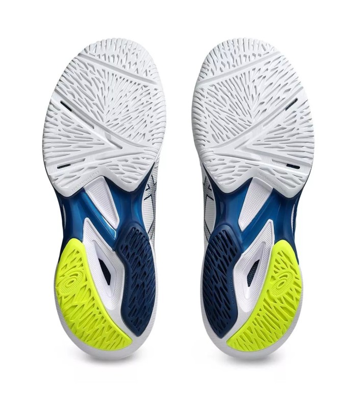 Asics Gel Solution Speed FF 3 White Yellow Blue shoes | IPONTENNIS