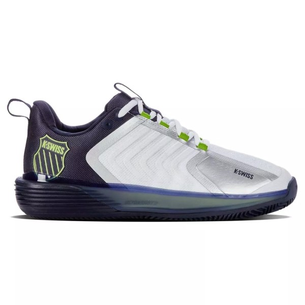 K-Swiss Ultrashot 3 HB White Blue Gray Shoes | IPONTENNIS