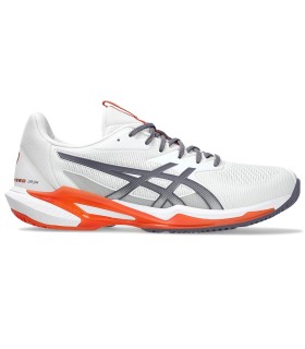 Tenis Asics Gel Solution Speed FF 3 Branco Malva Laranja | IPONTENNIS