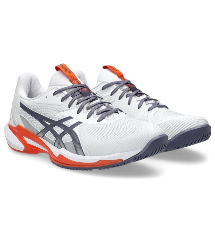 Tenis Asics Gel Solution Speed FF 3 Branco Malva Laranja | IPONTENNIS