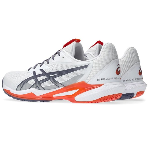 Tenis Asics Gel Solution Speed FF 3 Branco Malva Laranja | IPONTENNIS